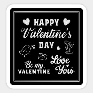 Happy valentines day Sticker